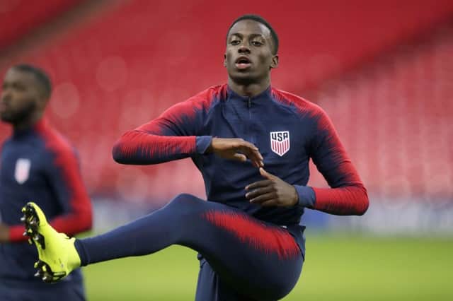 Timothy Weah joined Celtic on a six-month loan deal from Paris Saint-Germain. Picture: AP