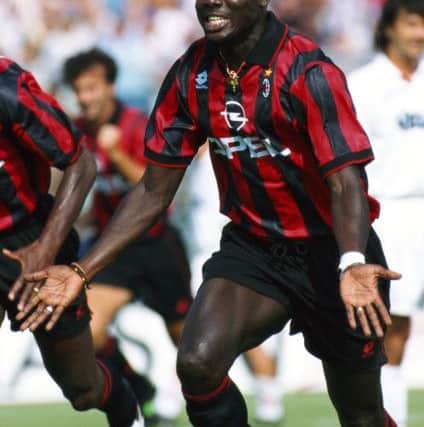 George Weah during his days with AC Milan