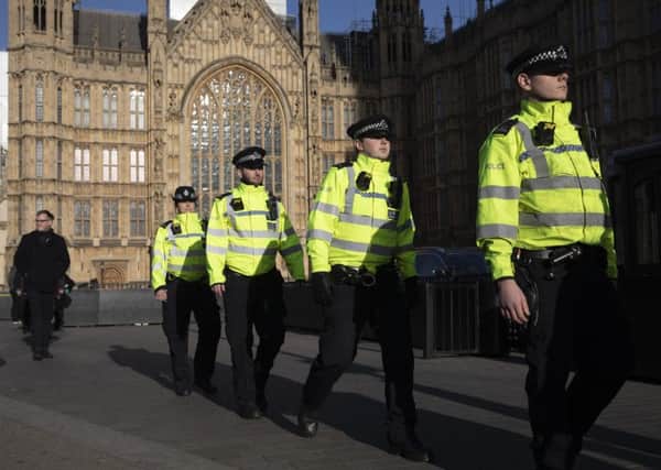 Police have increased their presence outside the Houses of Parliament in Westminster (Picture: Jack Taylor/Getty Images)