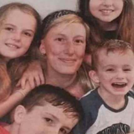 Natasha Sale pictured with her children. Picture: SWNS