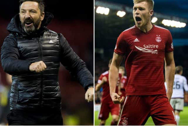 Derek McInnes, left, and Sam Cosgrove won the December awards. Pictures: SNS Group