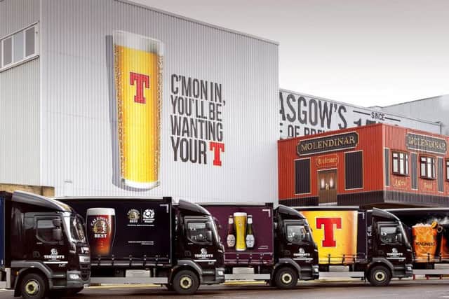 Tennents is Scotlands best-selling lager brand. Picture: Andy Buchanan