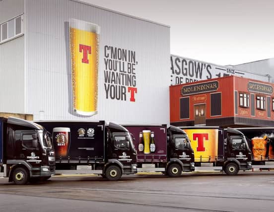 Tennents is Scotlands best-selling lager brand. Picture: Andy Buchanan