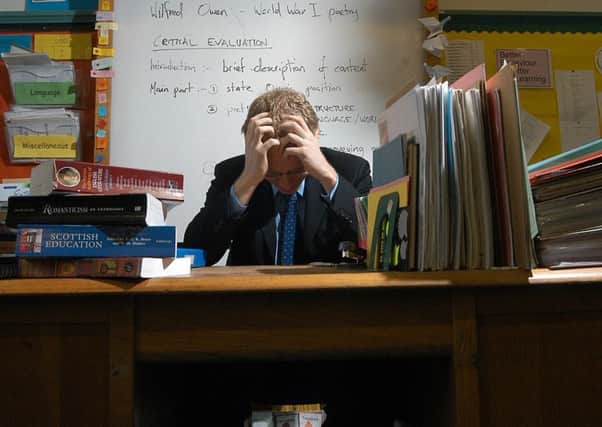 A rise in stress levels of teachers is causing more teachers to require sick pay and take sick days.