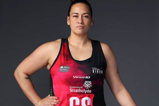 Cat Tuivaiti of Strathclyde Sirens. Picture: Bryn Lennon/Getty Images