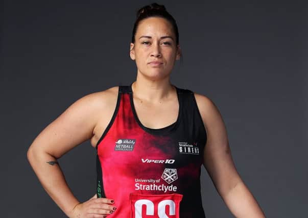 Cat Tuivaiti of Strathclyde Sirens. Picture: Bryn Lennon/Getty Images
