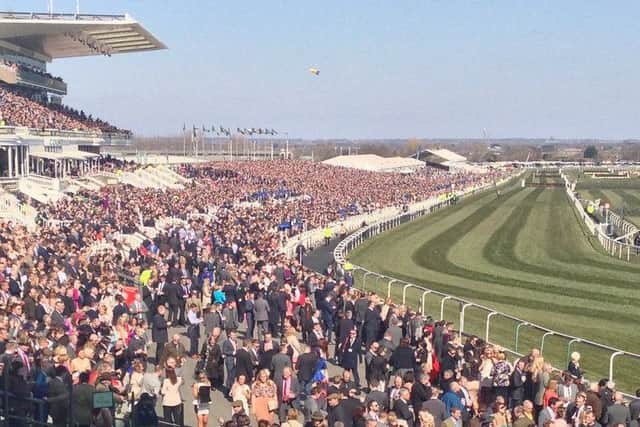 The Grand National held at Aintree Racecourse in Liverpool
