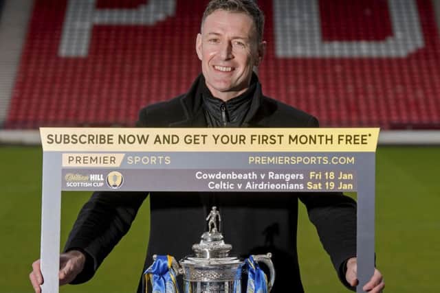 Chris Sutton wil be part of 
Premier Sports' new on-air presenting team for the upcoming William Hill Scottish Cup ties.