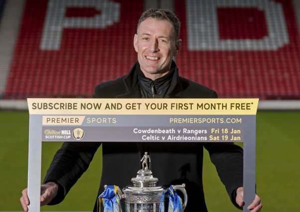 Chris Sutton wil be part of 
Premier Sports' new on-air presenting team for the upcoming William Hill Scottish Cup ties.