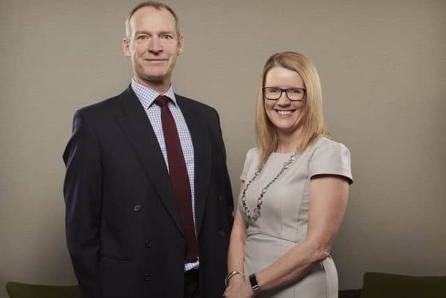 Simon Rettie and Karen Turner of Rettie & Co, one of Scotland's best-known property agencies. Picture: Steve Reid.