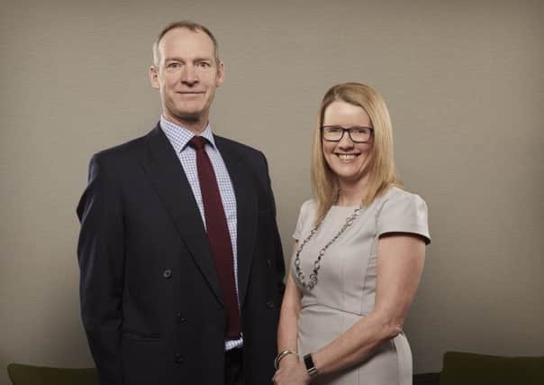 Simon Rettie and Karen Turner of Rettie & Co, one of Scotland's best-known property agencies. Picture: Steve Reid.