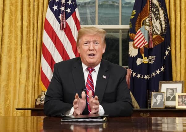 Donald Trump is said to be America's richest ever president but almost all of them were wealthy (Picture: Carlos Barria/pool photo via AP)