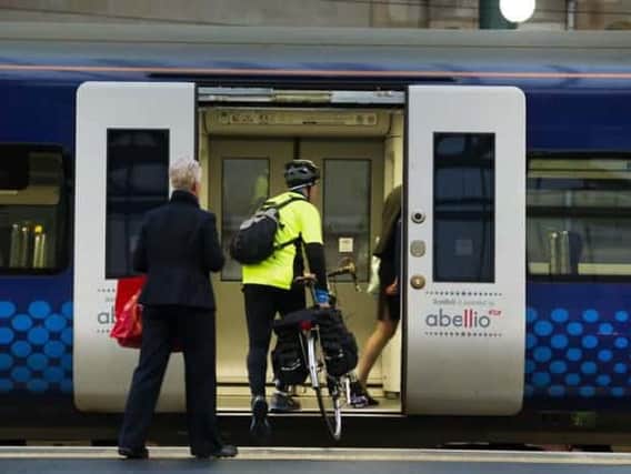 A total of 38 items on trains and at stations were inspected such as seats and doors. Picture: John Devlin