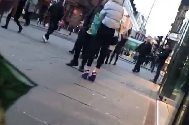 Several videos were shared online