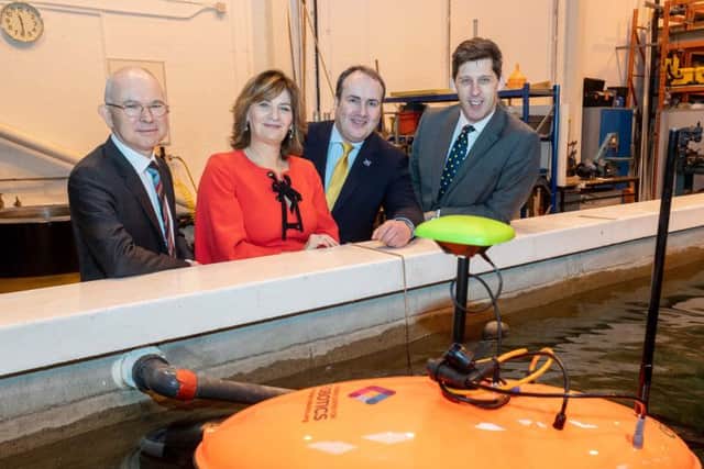 Left to right are George Boyne, Colette Cohen, Paul Wheelhouse MSP and Lord Duncan. Picture: Contributed