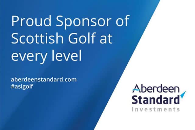 Aberdeen Standard is a proud sponsor of Scottish Golf at every level.