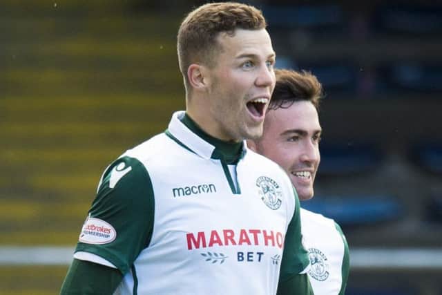 Florian Kamberi scored for Hibs in Dubai