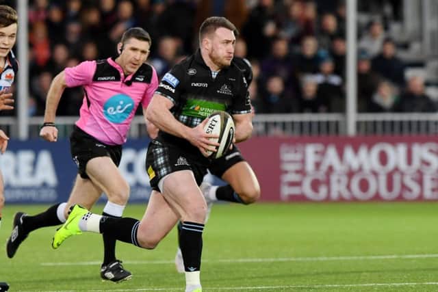 Stuart Hogg is back in the Glasgow team after being sidelined with a hip injury. Picture: SNS/SRU.