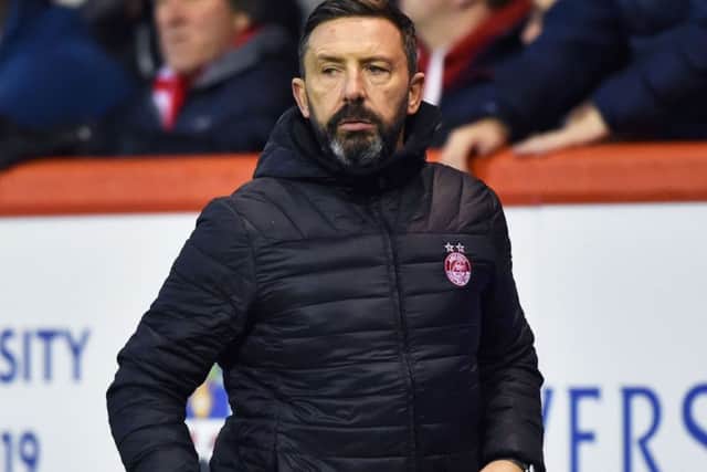 Derek McInnes expects Aberdeen to have a better second half of the campaign. Picture: SNS.