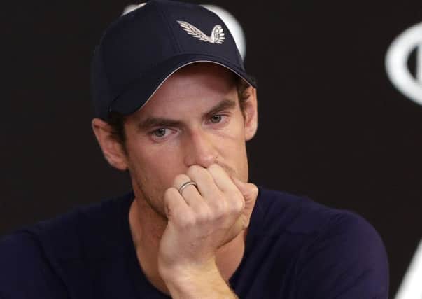 Andy Murray announced during a press conference at the Australian Open tennis championships that it could be his last tournament because of injury. (Picture: Mark Baker/AP)