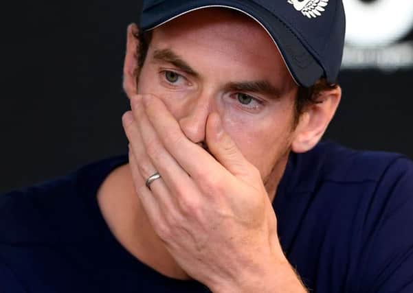 Andy Murray reveals his intention to retire from tennis. Picture: William West/AFP/Getty Images