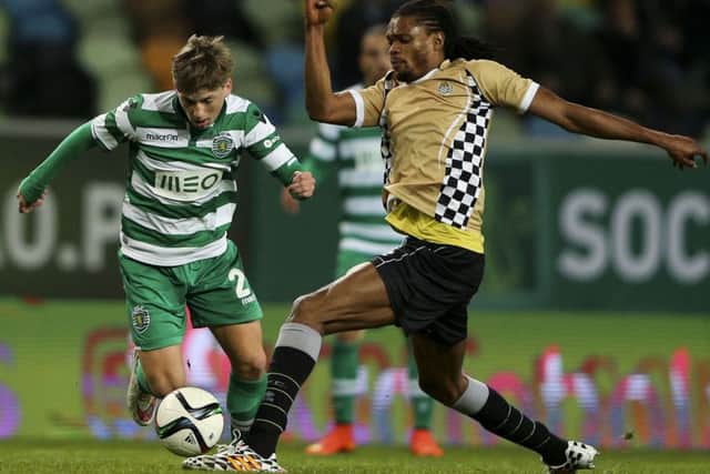 Ryan Gauld in action for Sporting Lisbon against Boavista. Picture: Miguel A Lopes/EPA/REX/Shutterstock