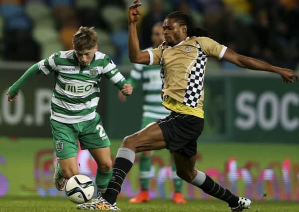 Ryan Gauld in action for Sporting Lisbon against Boavista. Picture: Miguel A Lopes/EPA/REX/Shutterstock