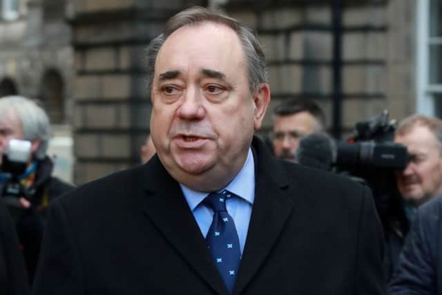 Alex Salmond leaves the Court of Session in Edinburgh last Tuesday