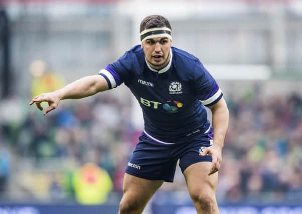Gregor Townsend must hope that Stuart McInally stays fit given the lack of alternative hookers. Picture: SNS/SRU.