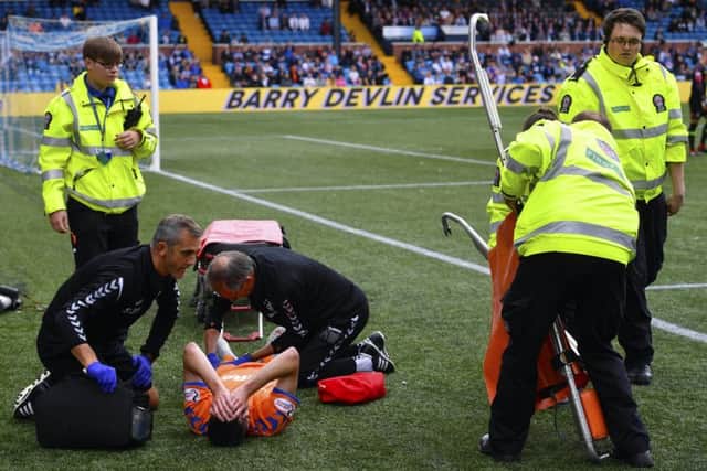 Kilmarnock's pitch came in for criticism after Rangers winger Jamie Murphy suffered knee ligament damage while playing in the Ibrox club's 3-1 Betfred Cup win at Rugby Park in August. Picture: Rob Casey/SNS