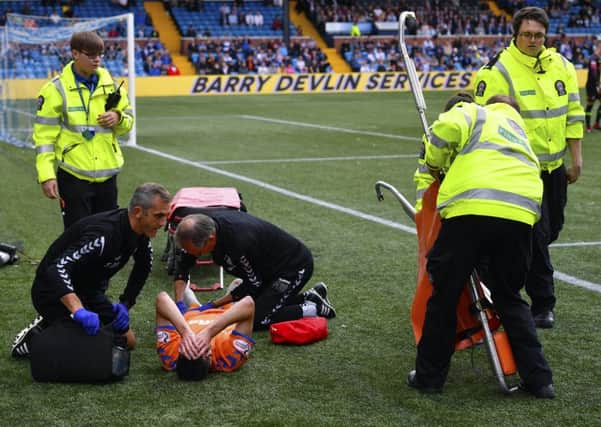 Kilmarnock's pitch came in for criticism after Rangers winger Jamie Murphy suffered knee ligament damage while playing in the Ibrox club's 3-1 Betfred Cup win at Rugby Park in August. Picture: Rob Casey/SNS