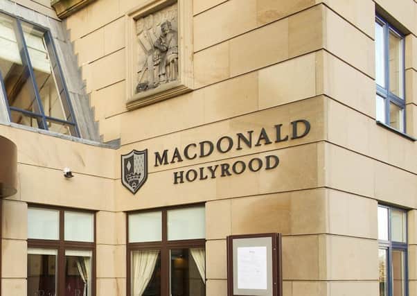MacDonald Hotels at Holyrood in Edinburgh. Picture: TSPL
