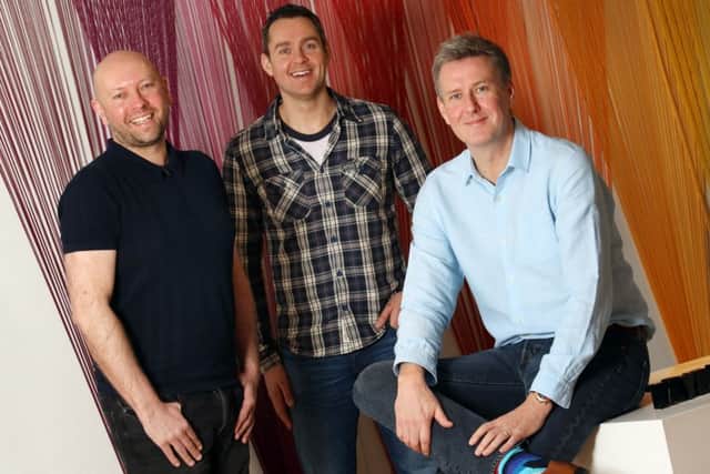 From left: Ricky Stevens, Richard Simpson and Malcolm Stewart. Picture: Stewart Attwood