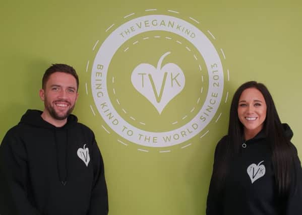 TheVeganKind co-founders and husband and wife team, Scott and Karris McCulloch. Picture: Contributed