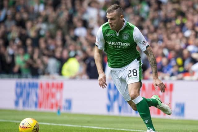 Anthony Stokes joined Hibs for a second spell in the 2016 January transfer window. Picture: SNS