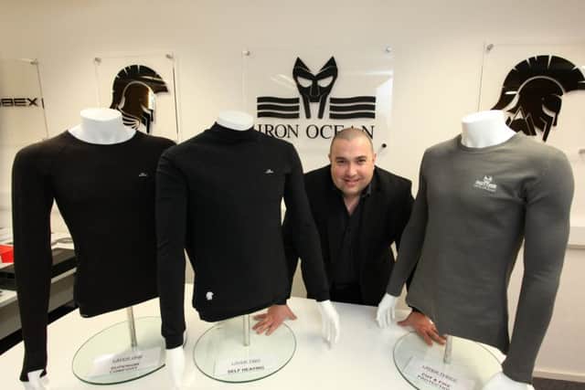 The three-layer upper body garment produces heat when immersed in cold water. Picture: contributed.