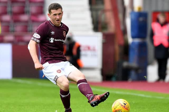 Bobby Burns has continued his studies despite having a full-time football career at Tynecastle. Photograph: Craig Foy/SNS
