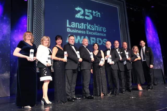 Last year's winners in the Lanarkshire Business Excellence Awards