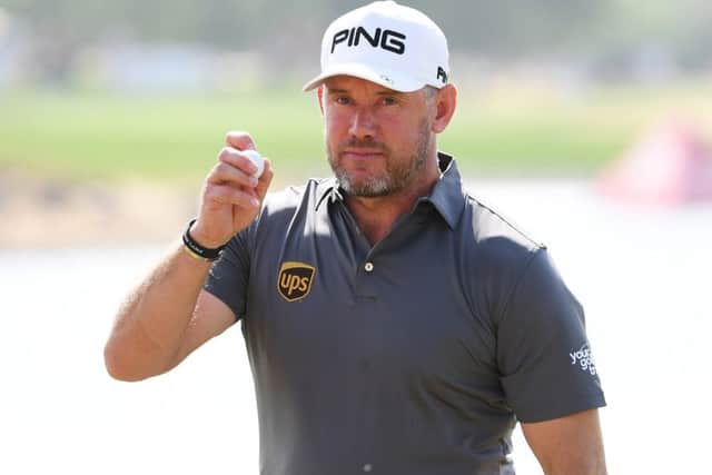 Lee Westwood during his second round in Abu Dhabi. Picture: Ross Kinnaird/Getty Images
