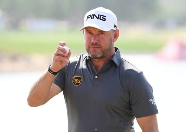 Lee Westwood during his second round in Abu Dhabi. Picture: Ross Kinnaird/Getty Images