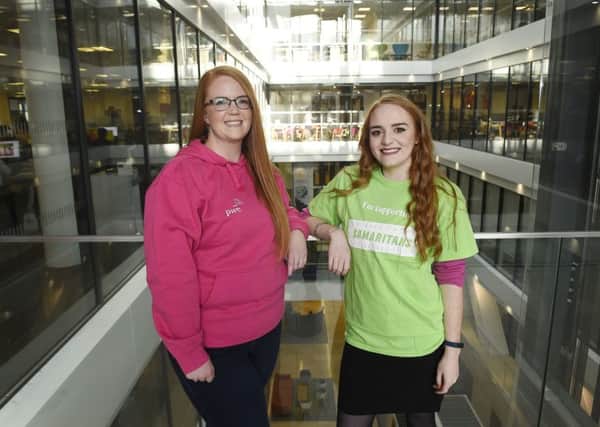Colleagues Jemma Nisbet and Orla McCrory. Picture: Greg Macvean