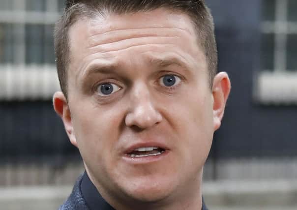 In response Robinson, real name Stephen Yaxley-Lennon, told the Press Association the incident was 'continued censorship'. Picture: Getty