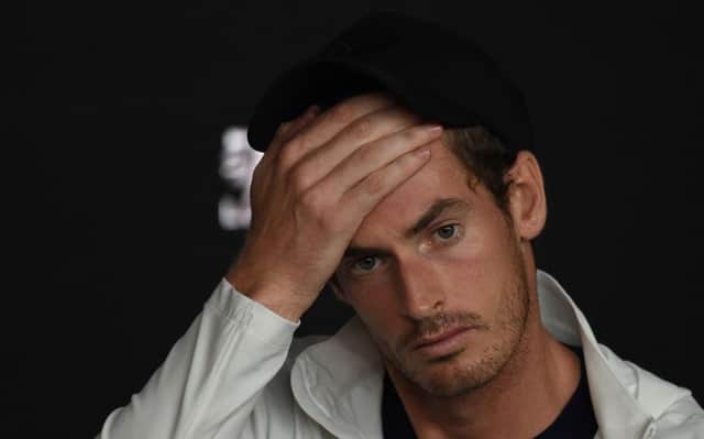 Andy Murray is still to make a decision on further surgery but won't play any of February's tournaments. Picture: Getty Images