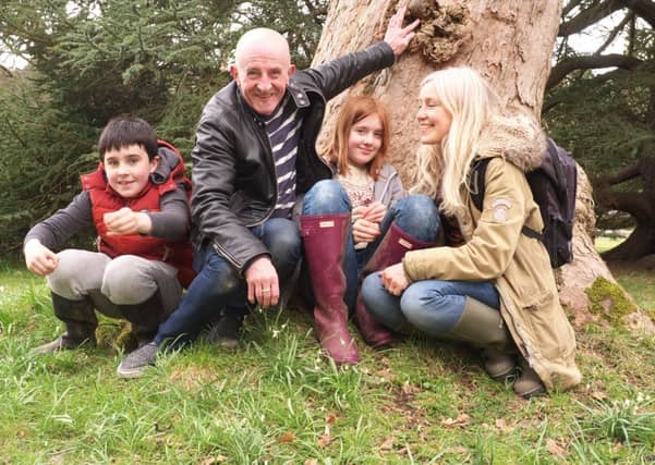 Roz Paterson, pictured with her family, is pinning her hopes on raising enough money to pay for Car-T cell therapy. Photograph:
Greg Macvean