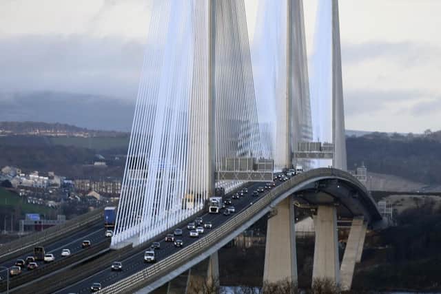 The Queensferry Crossing was one of the government's flagship high-carbon developments. Picture: Lisa Ferguson