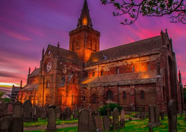 St Magnus Cathedral in Kirkwall contains possible "thousands" of pieces of graffiti which have been left over the centuries. PIC: Creative Commons/MacPhail8