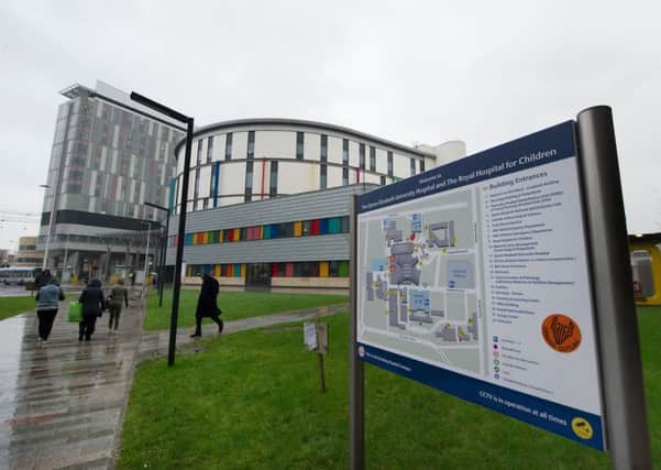 Control measures were immediately put in place at Queen Elizabeth University Hospital in Glasgow after two cases were detected. Picture: John Devlin
