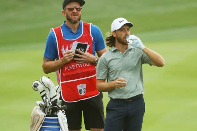 Tommy Fleetwood was impressed with his young Scottish playing partner on the last day in the UAE. Picture: Warren Little/Getty Images