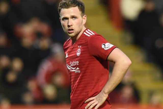 Greg Stewart was back in Aberdeen colours in yesterday's Scottish Cup draw with Stenhousemuir. Picture: Ross Parker/SNS