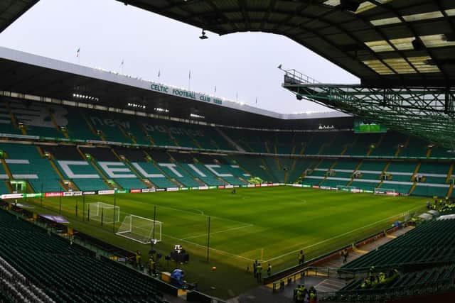 The Celtic Park surface before Saturday's match with Airdrieonians. Picture: SNS
